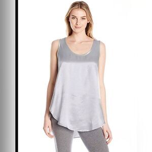 PJ Harlow Jackie Satin High/Low Cami With Slits.